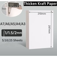 White Card Paper A4 High Quality Thickened Hard A5 Paperboard Diy Blank Postcard A7 Small Cardboard Scrapbooking Handmake Tools