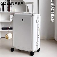 COLENARA Multi Functional Universal Wheel Luggage With Aluminum Frame 20 Inches Portable And Quiet Travel Case For Boarding