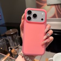 Simple Official Jello Sanding Bumper Case For iPhone 17 16 15 Pro Max Luxury Cream Shockproof Hard Macaron Colors Matte Cover