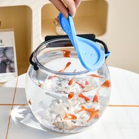 Portable Round Live Fish Bucket Ecological Tank With Handle Ventilated Lid For Beach Fishing Seafood Harvesting Outdoor Aquarium