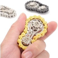 Gear flywheel fidget spinner stress relief anxiety mechanical metal bicycle chain EDC fidget spinner toy for adults