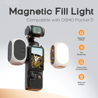Magnetic Fill Light for DJI Osmo Pocket 3 Mini Selfie Flash Lamp Multifunctional Camera Expansion Outdoor Shooting Accessory