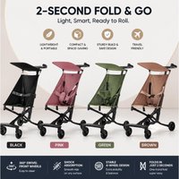Children stroller lightweight folding pocket cart can board airplanes compact and convenient umbrella cart, travel baby stroller