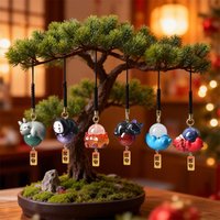 Hayao Miyazaki Blind Box Natural Crystal Bead Strap Cute Pendant Birthday Gift For Anime Fans Phone Accessory
