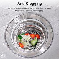 Stainless Steel Stopper Shower Drain Hole Filter With Handle Metal Sink Strainer Floor Drain For Kitchen height 2/4/4.7cm