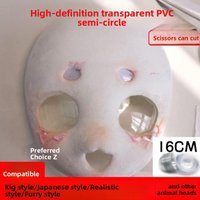 Animal Head Eye Patch Tracking Eye Half Ball Cosplay Prop Glowing Eye Mask for Anime Entertainment Accessories