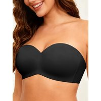 Plus Size Strapless Unpadded Underwire Bra - Breathable, Soft, High-Stretch, Non-Slip Design 6805