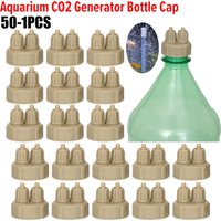 50-1PCS Aquarium CO2 System Generator Bottle Cap Fish Tank Live Plant DIY Air Diffuser Tube Valve Guage Carbon Dioxide Reactor
