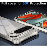 For Google Pixel 10 Pro 9 XL 8 7 6 Pro 9a 8a 7a 6a proXL Shockproof Silicone Clear Airbags Case Phone Back Cove