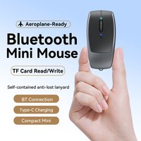 Rechargeable Mini Mouse With TF Card Reader Converter And Hanging Rope Type-C For Tablet Memory Extend Adapter Mini Mouse