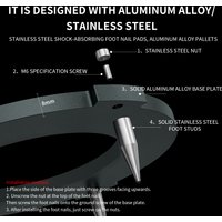 Grey Knight Harman Kardon series audio stand, foot nails, foot pads, aluminum alloy and stainless steel