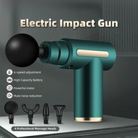 Mini Massage Gun – 6-Speed Muscle Relaxation Massager with 4 Heads for Foot, Neck & Body