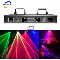 Four Lens Powerful RGBY Laser Performance System Stage Disco Party Christmas Decoration Laser Light DMXSuitable For DJ KTV Disco
