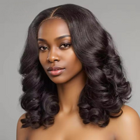 Body Wave 4x4 Transparent Lace Front Bob Wig 13x4 Human Hair Wigs 180 Short LooseBody Wave TPart Lace Frontal Bob Wigs For Women
