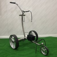 Remote Control of Golf Electric Scooter 3 Wheels Foldable Golf Bag Trolley