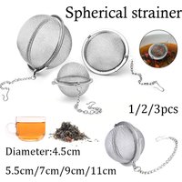 1-5pcs Tea Infuser Stainlesss Steel Mesh Tea Ball Tea Strainers Tea Infuser Strainer Filters for Loose Tea Herbal Spices