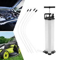 6,8L/1,8Gal Manuelle Ölpumpe, Hochwertige Flüssigkeitsextraktionspumpe Weiß mit 4 Schläuchen, für Autos und Boote NEU (WEISS, 9,64*9,64*25,59 Zoll)