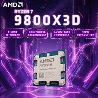 AMD Ryzen 7 9800X3D Gaming Processor: 96MB 3D V-Cache | 8-Core/16-Thread | 5.2GHz Boost | AM5 Socket | Bulk OEM (No Cooler)