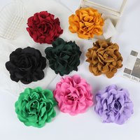Handmade Crepe Fabric Flower Brooches for Women Fashion Elegant Multi-layer Corsage Lapel Pins Wedding Sweater Decoration