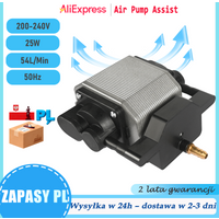 NEJE 54 l/min Pompa wspomagająca powietrzem do laserów 25 W 220–240 V Sprężarka powietrza Pompa tlenowa do akwarium Regulowana prędkość Do grawerowania laserowego