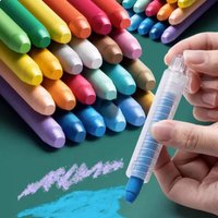 4/6/12pcs Dust Free Chalk Pens Solid Non-toxic Blackboard Whiteboard Drawing Pens School Teacher Chalk Marker Office Supplies