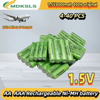 2026 AA AAA1.5V 3000mAh Rechargeable Battery 1.5 V AA AAA Battery For Clocks Mice Computers Toys Replace Ni-Mh