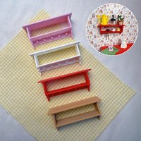 Dollhouse Wall Rack Plastic Shelf Cute Accessory Miniature Scene Photography Prop