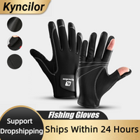 Resistance Anti Slip Fishing Gloves 2 Half Finger Waterproof Breathable Outdoor Sports Slip-Resistant Gloves For Fishing