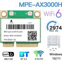 Dual Band WiFi 6 AX3000H Card MPE-7260AC For Mini Pcie Adapter Bluetooth 5.2 Wireless Adapter 2.4G/5Ghz For Laptop/PC Like AX210