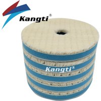 Kangti 5"(125mm)/6"(150mm)/7"(175mm) Japanese Polishing Wool Pad Buffer Woollen Polishing Pad For Auto Scratch Removing