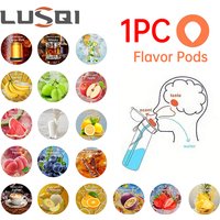 LUSQI 1PC Teardrop Flavor Pods 0 Sugar Healthy Fruit Scent Drink Water Bottle Pods Water Bottle Cup Flavor Ring Pods