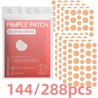 144/288pcs Hydrocolloid Acne Patches, Hydrocolloid Acne Patches with Tea Tree Oil, Ultra-Thin Pimple Stickers for Face Blemish T