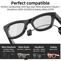 HIBLOKS Ray-Ban Meta Wayfarer Glasses Fast Charging Cable Charger For RW4006/RW4008/RW4012/RW4010/RW4014 Portable Safe Type C