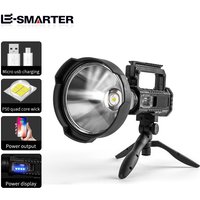 Super Bright P50 LED Flashlight High Power Portable Searchlight Rechargeable Waterproof Camping Hiking Torch Lamp With Bracket