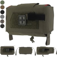 Kompaktowa torba taktyczna na rany do użytku na zewnątrz, ambidextralna, szybkiego rozkładania, medyczna apteczka pierwszej pomocy, torba EDC Molle.