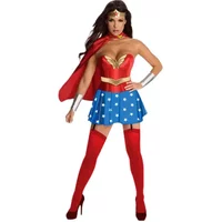 Halloween Sexy Wonder Kostuum Superheld Vrouwen Supergirl Vrijgezellenfeest Fantasia Cosplay Fancy Dress Cosplay Kostuum