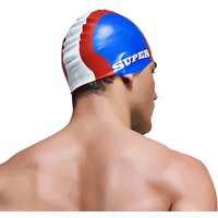 Summer water man swimming caps silicone boys new blue bathing cap male adult professional waterproof ear Sale