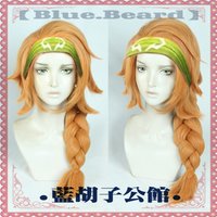 Game Valorant Skye Cosplay Wig Braid Long Straight Heat Resistant Synthetic Hair Halloween Party Role Play + Free Wig Cap