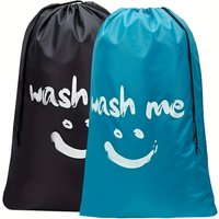 Print Large Laundry Bag Travel Clothes Storage Bag Oxford Cloth Drawstring Dirty Clothes Bags for Travel and Home Storage