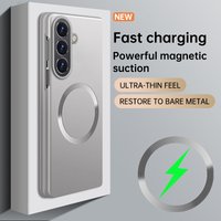 Ultra Thin Metallic Paint Magnetic Case For Samsung Galaxy Fold 8 Ultra 7 6 5 4 3 For Magsafe Shockproof Matte Hard PC Cover