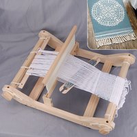 1set Creative Wooden Weaving Loom Kit For DIY Weaving Tapestry & Carpet Craftworking, Manual Handcraft Wooden Crochet Tool Set