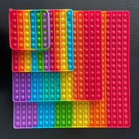 Big 30-50cm Rainbow Fidget pop it Toys Push Bubble Anti Stress Toy Autism Needs Squishy Stress Reliever Toys For Kids Aะฝัะธัััะตัั
