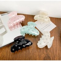 1pc Diamond inlay, high-end feel, light luxury style, flower clip, personalized atmosphere, simple hair clip, hair accessory