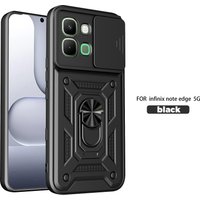 For Infinix Note Edge Case Infinix Note Edge Cover 5G Magnetic Ring Holder Armor Phone Case Slide Camera Protect Back Cover