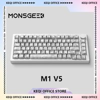 MONSGEEK M1 V5 Mechanical Keyboards 8000mAh RGB Hot Swap Aluminum Tri-mode Wireless Bluetooth Gaming Custom Keyboards PC Gifts