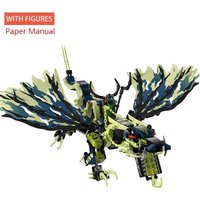 Moro's Dark Attack Dragon King City Toy Birthday Gift for Family Educational Toys