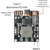 IP2369 45W 2S~6S lithium battery Charger/Discharger module Type-C PD 45W fast charging 3S 4S 5S Li-ion/LiFePO4 Batteries BMS