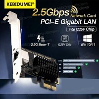 2.5Gbps PCI-E To RJ45 Network Card Gigabit Ethernet 1000/2500Mbps PCIE Network Card LAN Controller Adapter RJ45 for Desktop PC