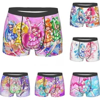 Funny Boxer Smile Precure Anime Shorts Panties Briefs Men Underwear Glitter Force Yayoi Miyuki Soft Underpants for Male Print