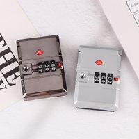 Metal Password Lock 3 Digit Combination Lock Travel Safe Suitcase Luggage Chest Hardware Lock Coded Locker Gift Case Padlock